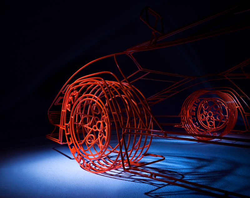 Illustration for article titled Artist Creates Wireframe Lamborghini Countach